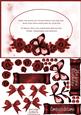 Butterflies Sentiment Framed Pink Roses Decoupage Card Sheet