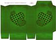 Green Hearts Pinch Bag