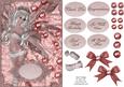 Fairy Fantasy Pink Bubbles and Lace Card Sheet.