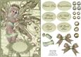 Fairy Fantasy Teal Bubbles and Lace Card Sheet.