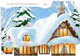 Church Snow Scene Pinch Bag