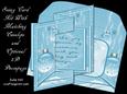 Blue Christmas Bauble Ornament Swing Card Kit