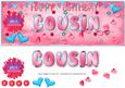 Happy Birthday Diva Cousin Dl Card