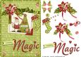 Holiday Magic Santa Picture Frame with Decoupage
