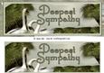 Two Swans Deepest Sympathy Dl Card