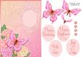 Floral Butterfly in Pink