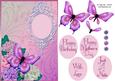 Floral Butterfly in Purple