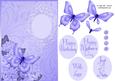 Floral Butterfly in Lilac