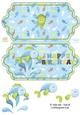 Fish splash happy birthday scallop edge card