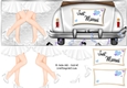 DL just married couple Mrs and Mrs wedding card
