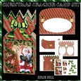 Christmas cracker card kit santa and decorations