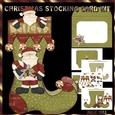 Christmas homespun holidays stocking card kit