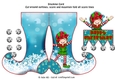 Happy elf Christmas stocking card sheet
