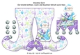 Joyful hearts santa stocking card sheet