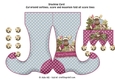 Merry christmoose Christmas stocking card sheet