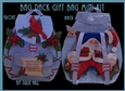 Tired Santa back pack gift bag