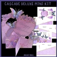 Lavender butterfly and floral Happy Birthday cascade deluxe mini kit