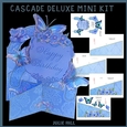 Blue butterfly and floral Happy Birthday cascade deluxe mini kit