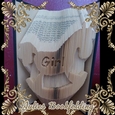 Rocking horse baby girl combi book folding pattern