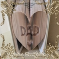 Dad heart in heart combi book folding pattern