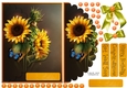 Sunflowers get well soon mock envelope card sheet
