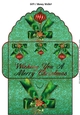 Christmas decorations and bows gift money wallet
