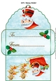 Santa and reindeer Christmas money wallet