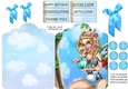 Alice in wonderland scallop top quick card