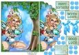 Alice in wonderland envelope card