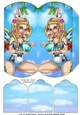 Alice in wonderland pillowbox gift bag