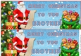 Santas list Brother large DL card