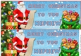 Santas list Nephew large DL card