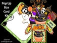 Birthday Halloween pop up box card kit