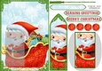 Santas sleigh bookmark card