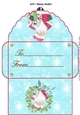 Christmas joyful hearts Santa red gift money wallet