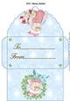 Christmas joyful hearts snowman gift money wallet