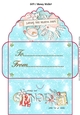 Christmas snowflake friends red gift money wallet
