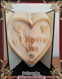LV21 I Love you hearts frame book folding pattern