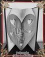 LV22 I Love you in hearts book folding pattern