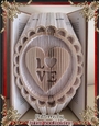 LV26 Love heart circle book folding pattern