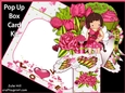 Sweet valentine pop up box card kit