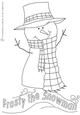 Frosty the snowman cute digi stamp