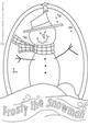 Frosty the snowman digi stamp