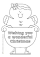 Gingerbread wonderful Christmas digi stamp
