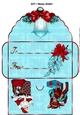 lantern and santa gift card money wallet