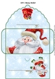 Santas and gift sack gift card money wallet