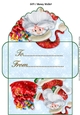 Santa and gift sack gift card money wallet
