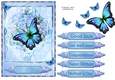 Forget me not butterfly quick card