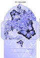 Forget me not lavender butterfly gift money wallet