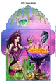 Mermaid queen pink gift money wallet